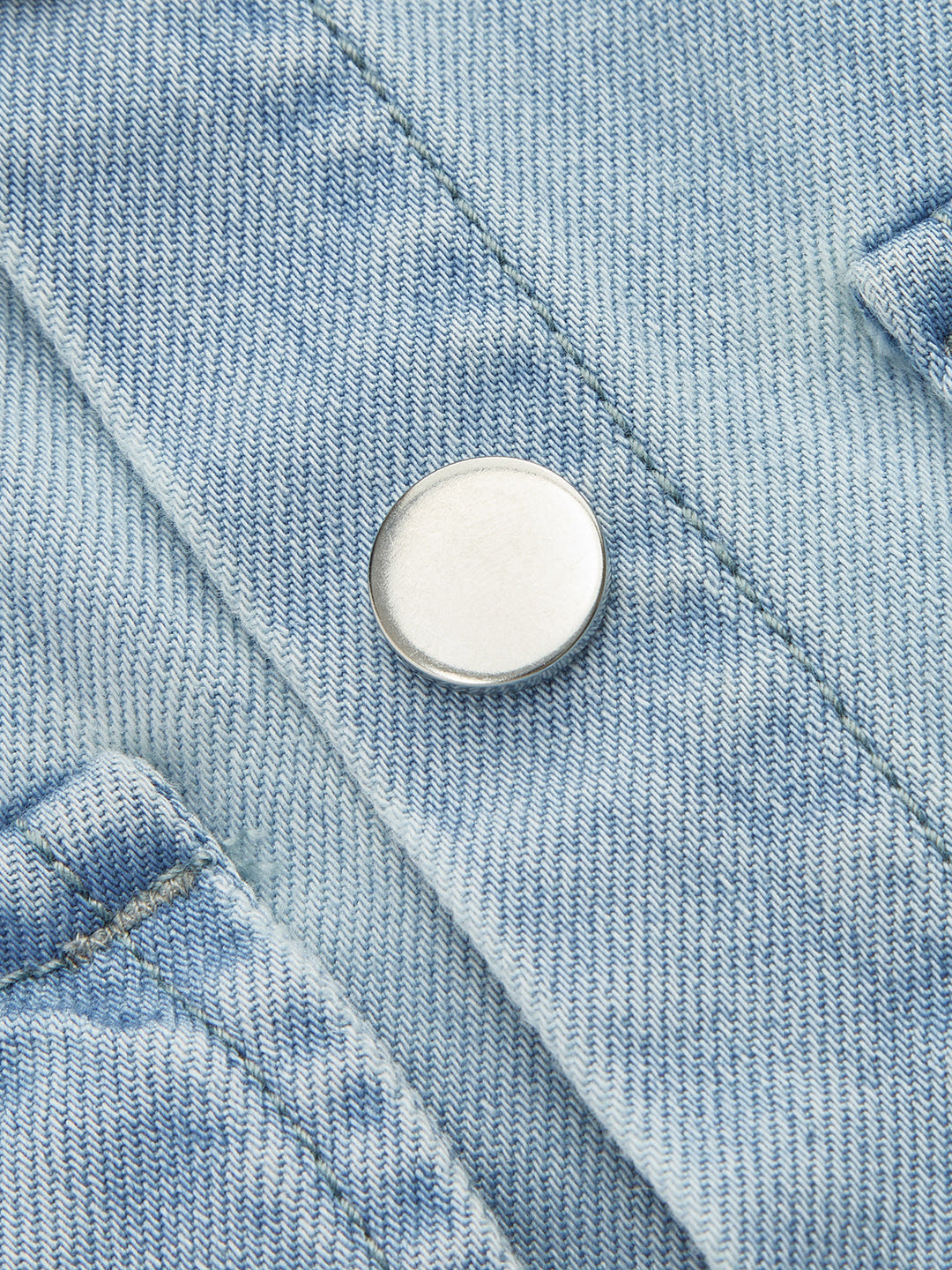 Ærmeløs Crop Denim Top & Plisserede Bukser Sæt