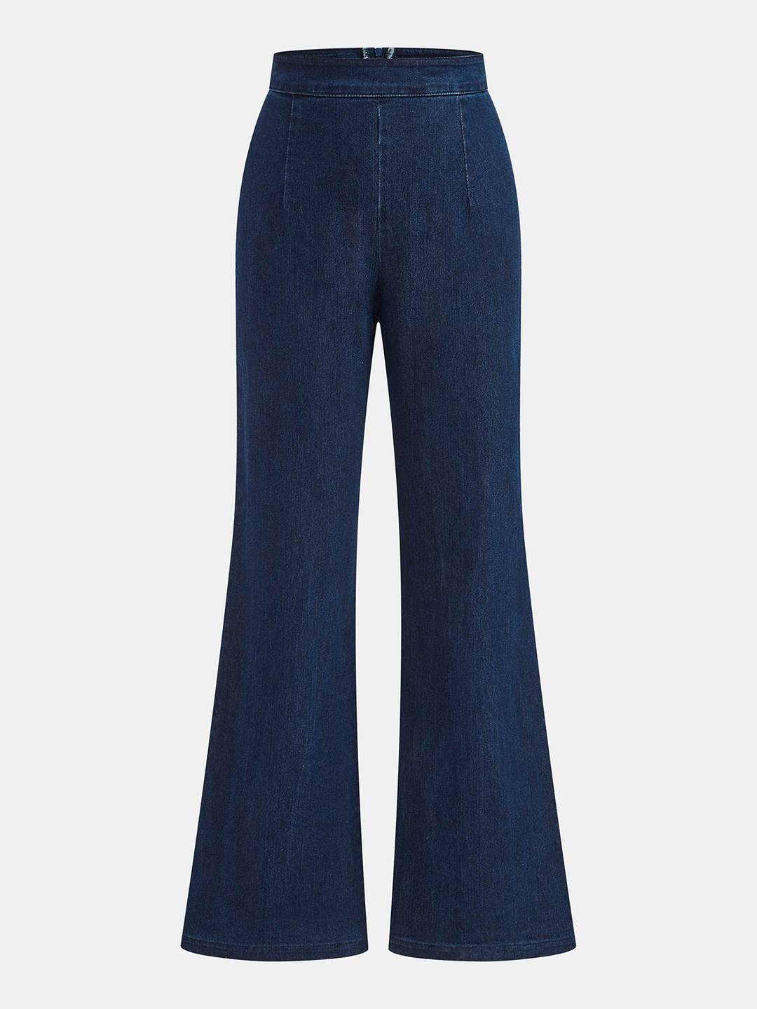 Ærmeløs denim top med svajer og bukser