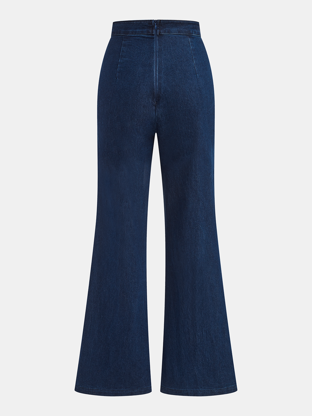 Ærmeløs denim top med svajer og bukser