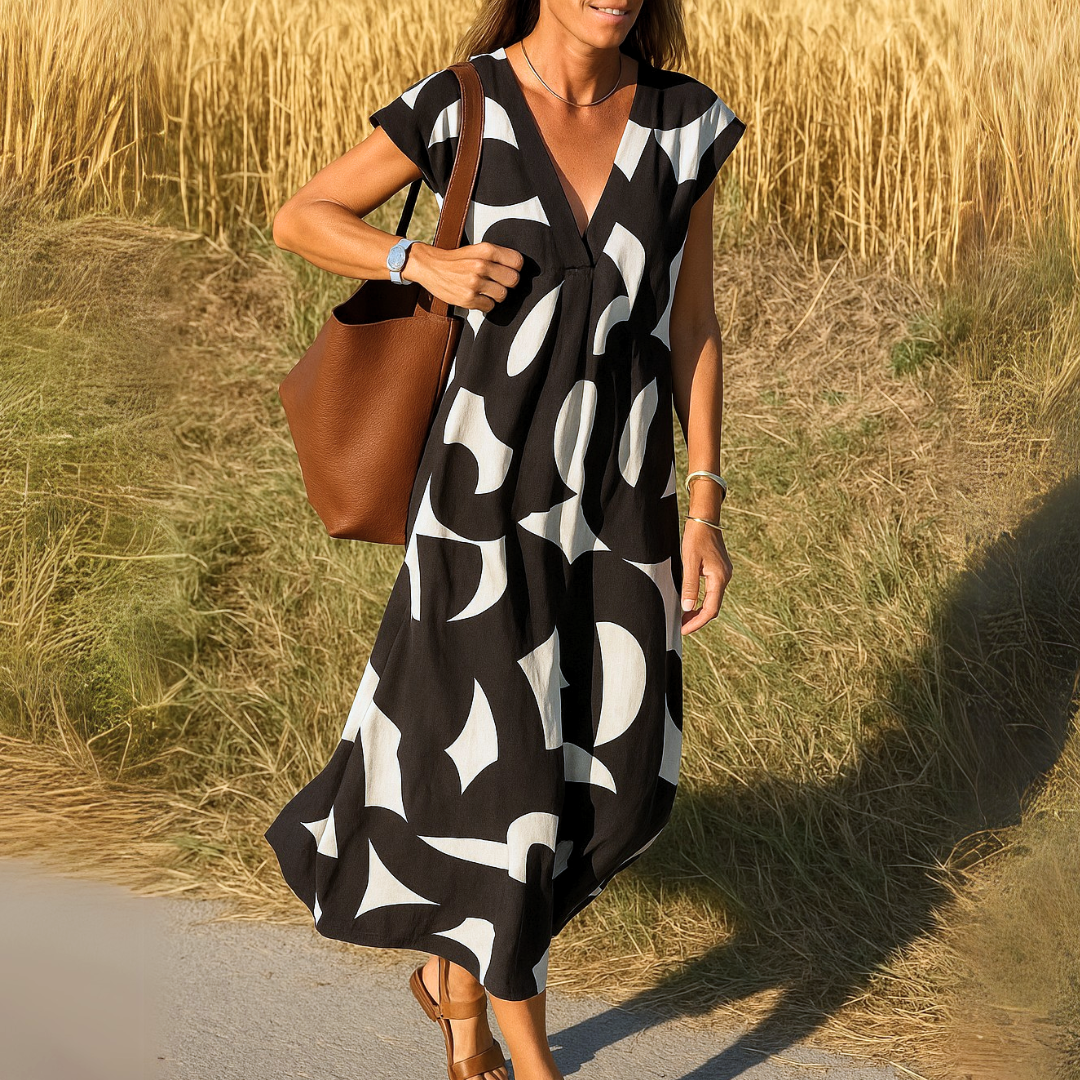Anouk Abstrakt Maxikjole