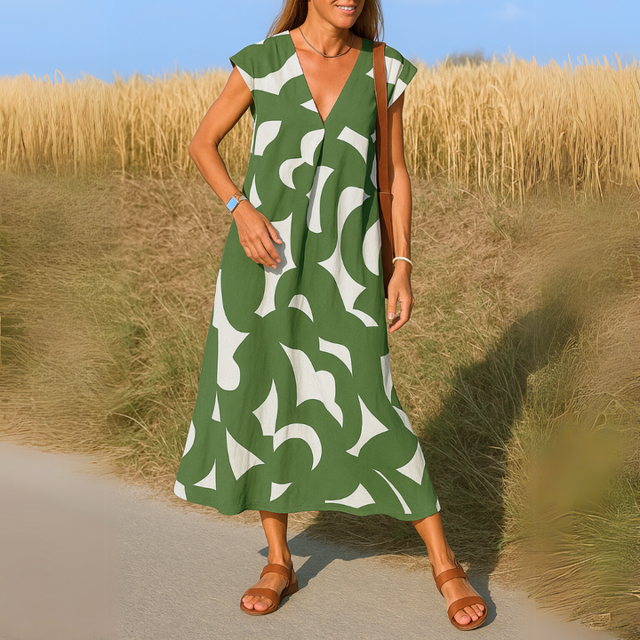 Anouk Abstrakt Maxikjole