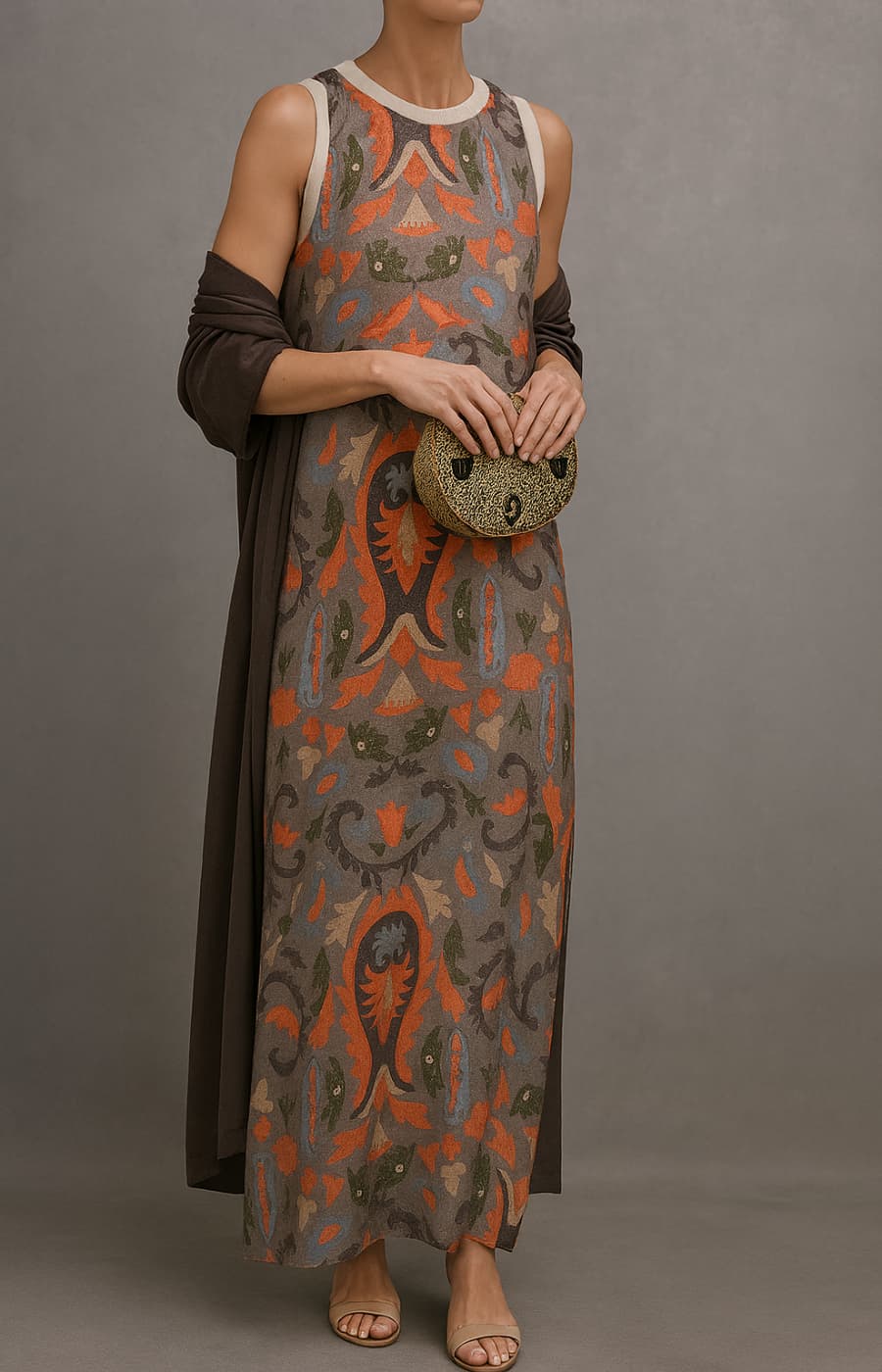 Azara Printed Maxi Sæt