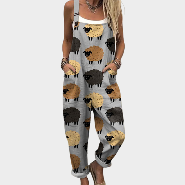 Bella Latzbukser | Trykt Design, Justerbare Stropper