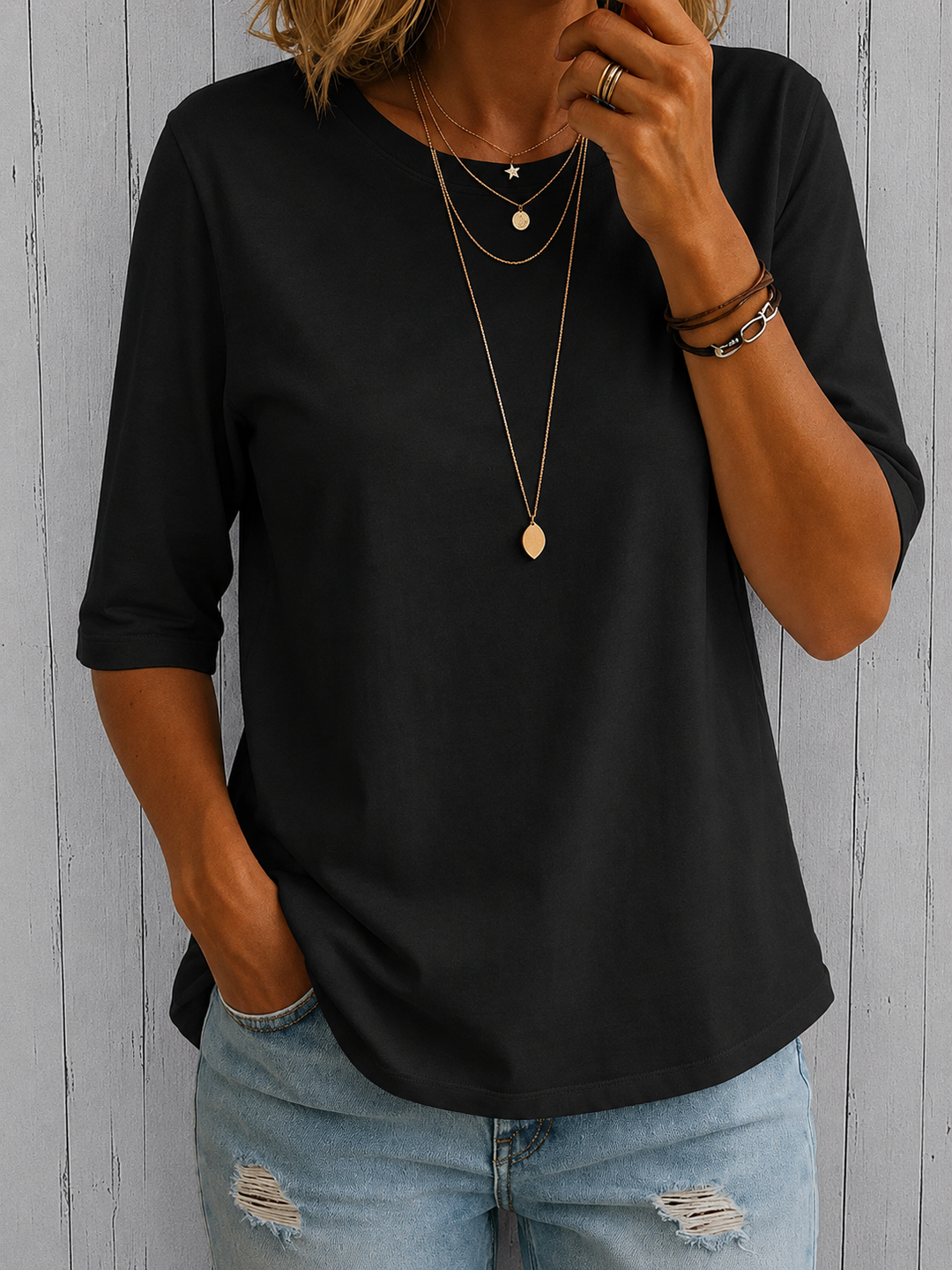 Cassie | Luksuriøs Komfort T-Shirt