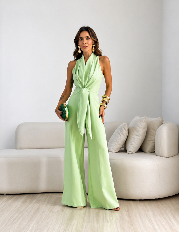 Elegant ærmeløs jumpsuit til kvinder – Moderne luksusoutfit