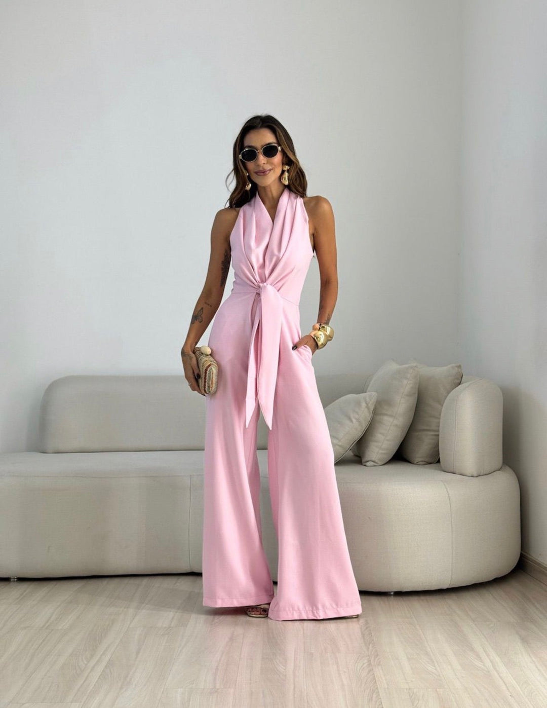 Elegant ærmeløs jumpsuit til kvinder – Moderne luksusoutfit