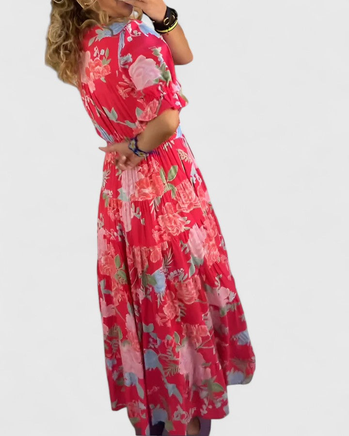 Florine Blomster Maxikjole