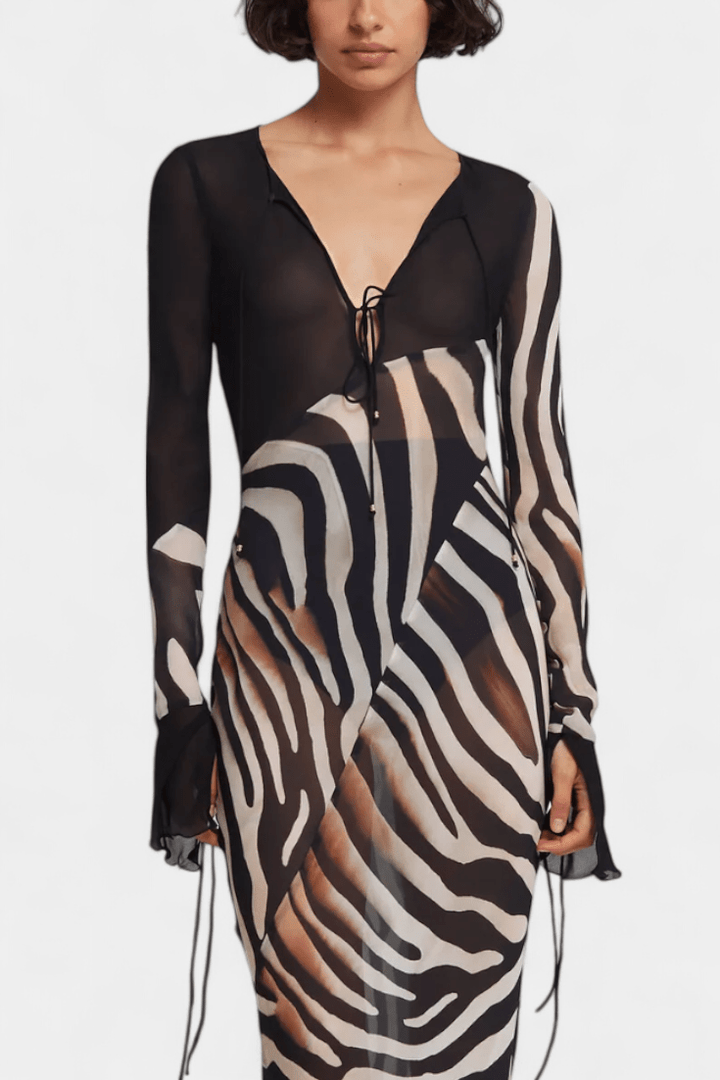 Gry | Zebra kjole