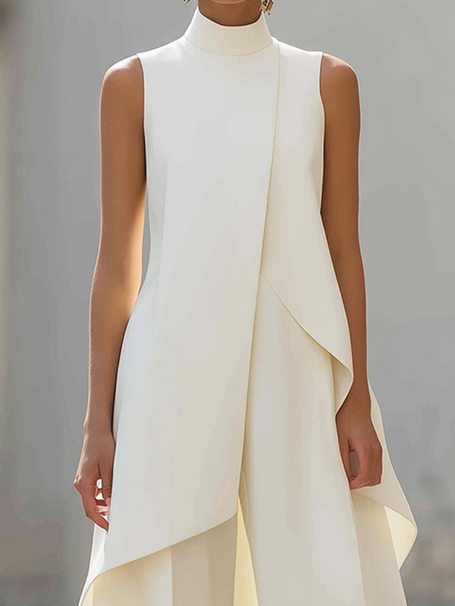 Harlow | Asymmetrisk top med vide benbukser