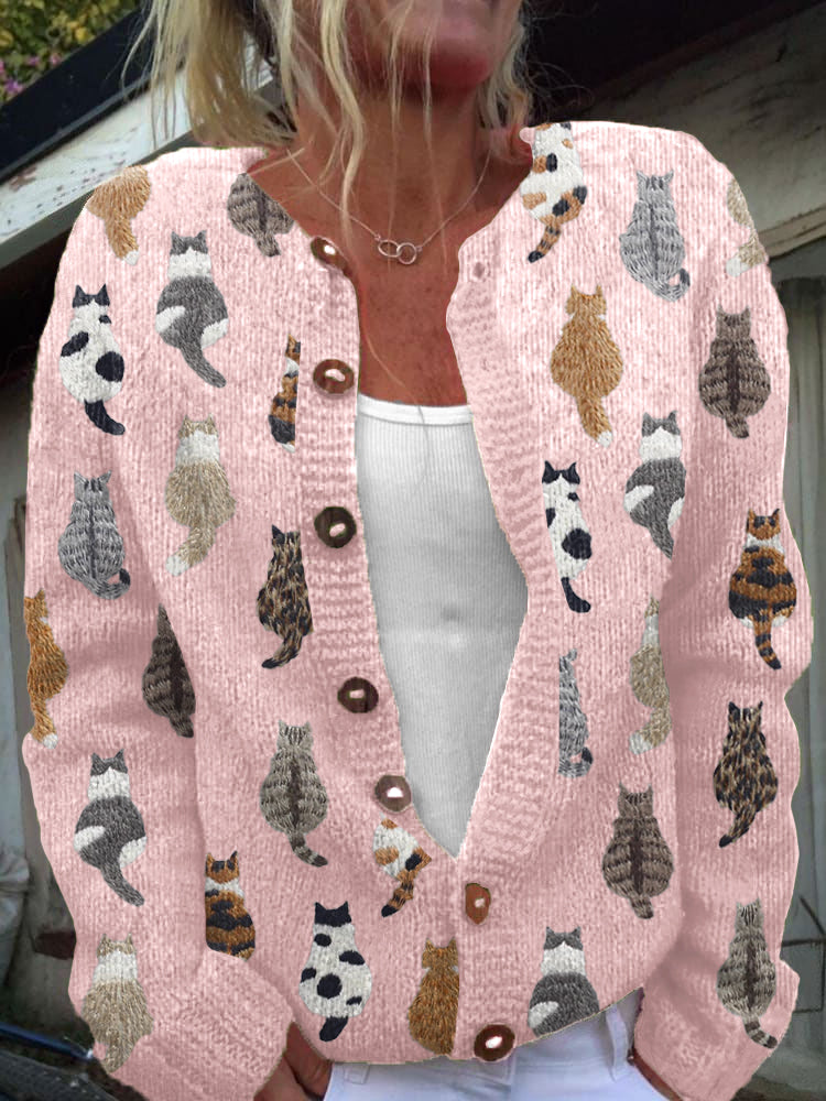 Iben | Katteprint Cardigan