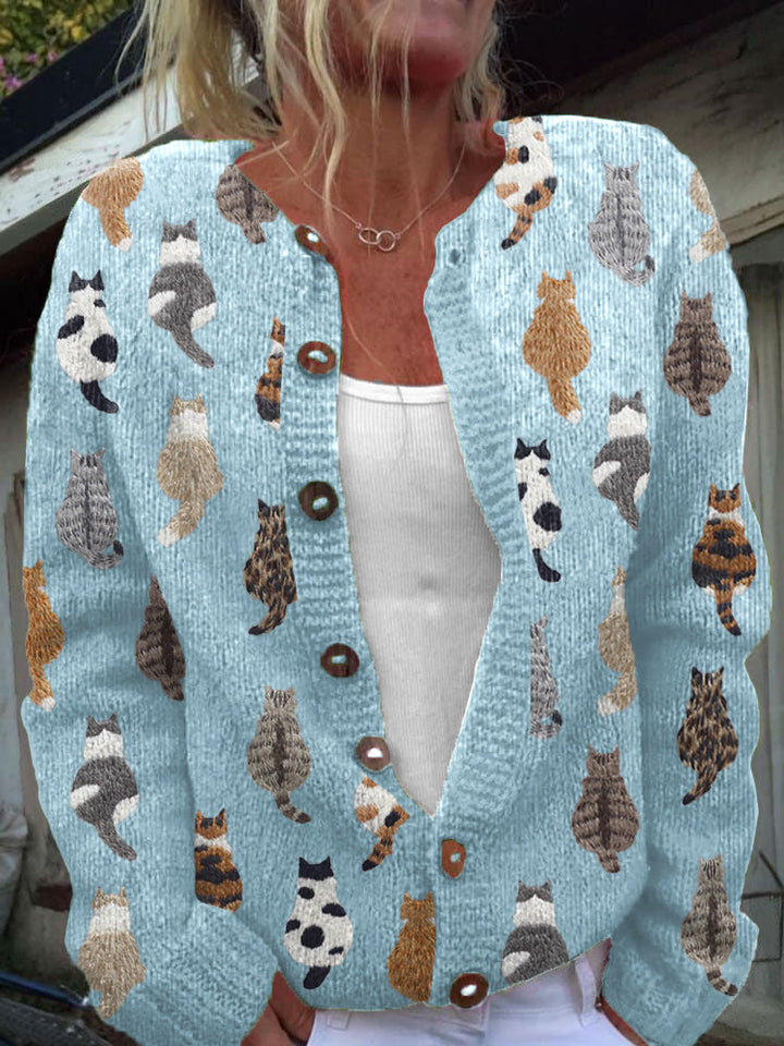 Iben | Katteprint Cardigan