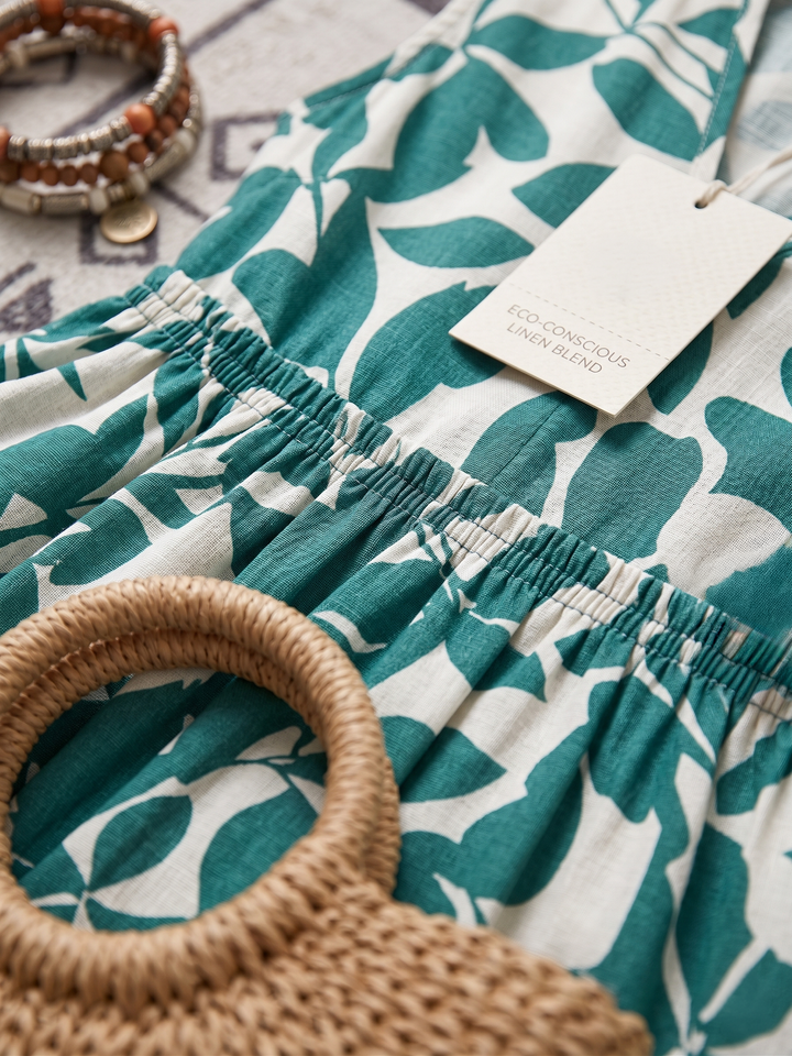 Tasha™ | Elegant midikjole med mavecamouflerende design